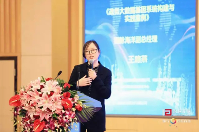 永乐高ylg888888海洋副总经理王路燕女士于4月21日在永乐高ylg888888互联举办的“2017第二届政务大数据发展与合作研讨会暨数据母体产品发布会”上演讲